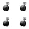 Service Caster 2-3/8'' Nylon Twin Wheel Casters with Side Mounting Bracket , 4PK SCC-GR02S60-NYS-716-4-CB180-4 - alternate 1